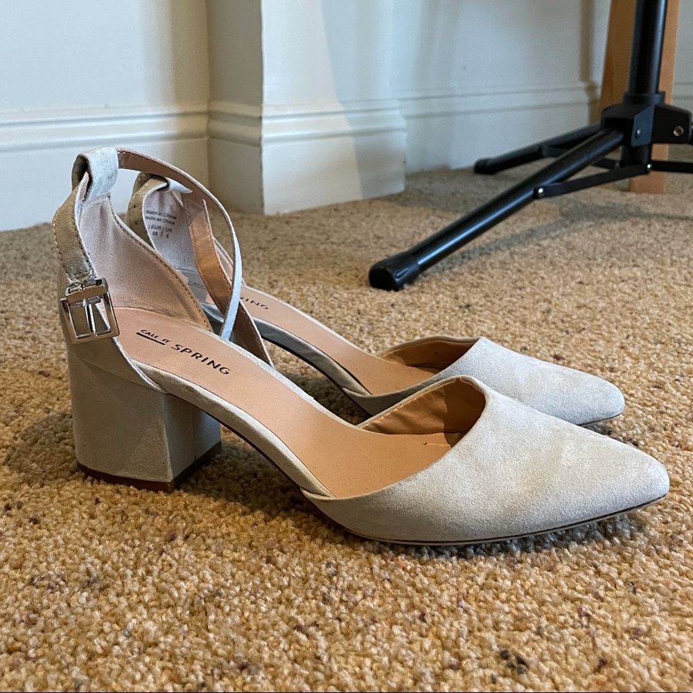 Call It Spring Ankle Strap Pointed Toe Heels - Picture 2 of 7